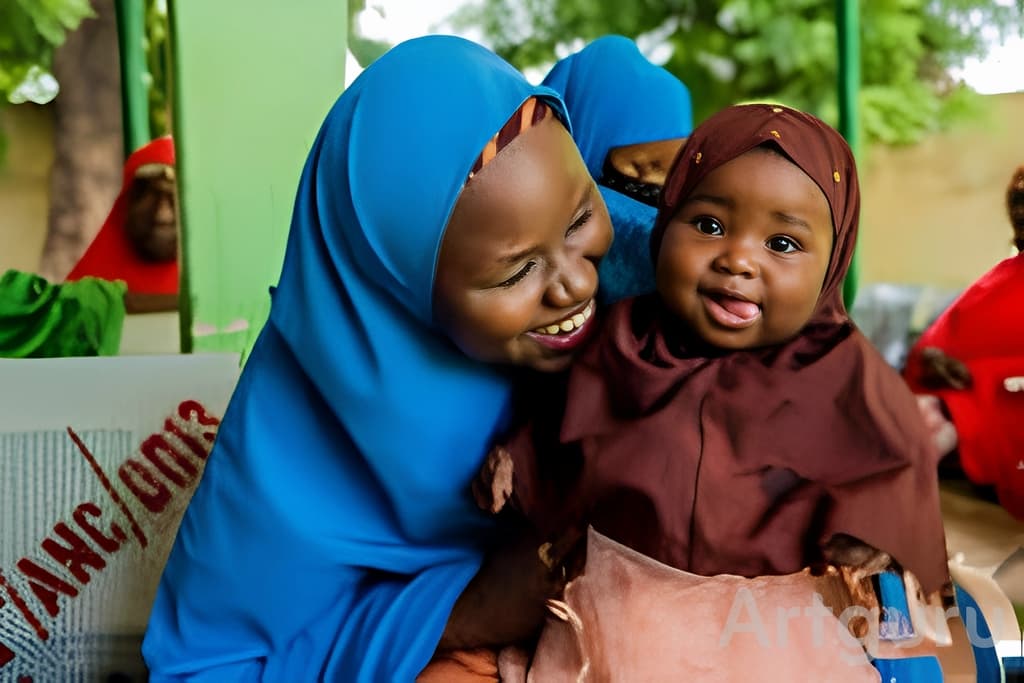 Mother and child in Nigeria. Reliable Sisters Relief Foundation